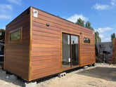 Cabina Modulare 18m² - Design Minimalista Nero Opaco